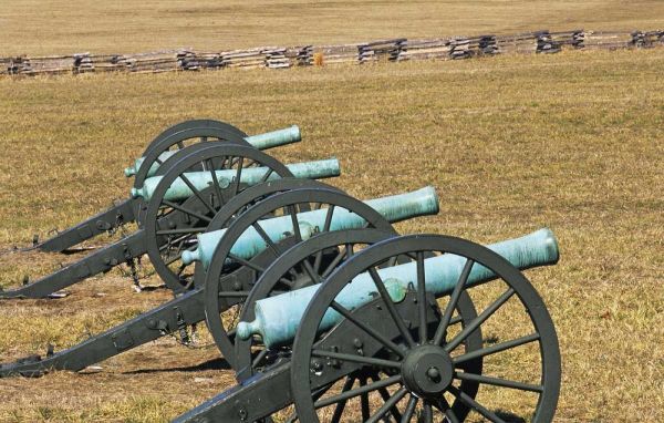 Arkansas Civil War cannons at Pea Ridge Park